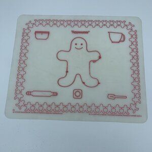 Tupperware Child’s Play Baking Mat - Gingerbread Man Design, 9”x11” Kids’ Baking